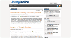 Desktop Screenshot of libraryjobline.org